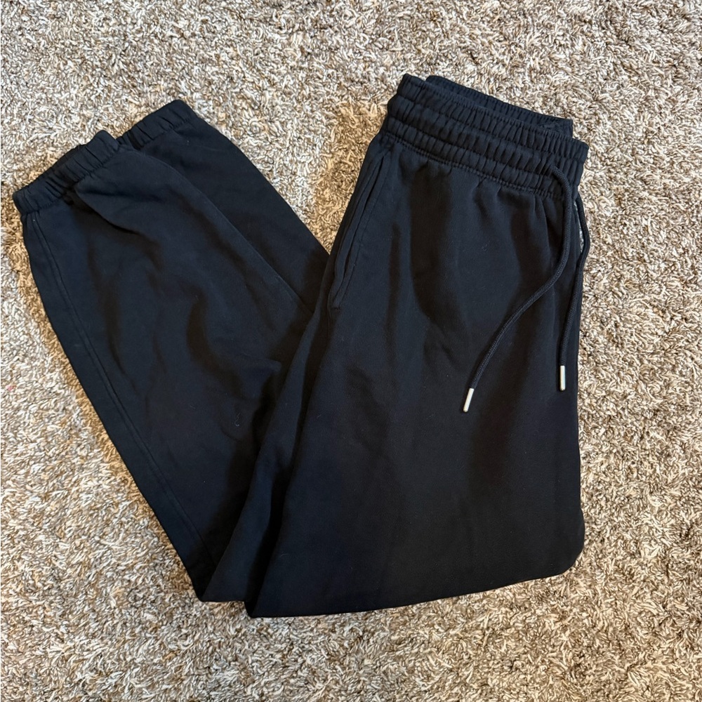 H&M Black Drawstring Jogger Sweatpants